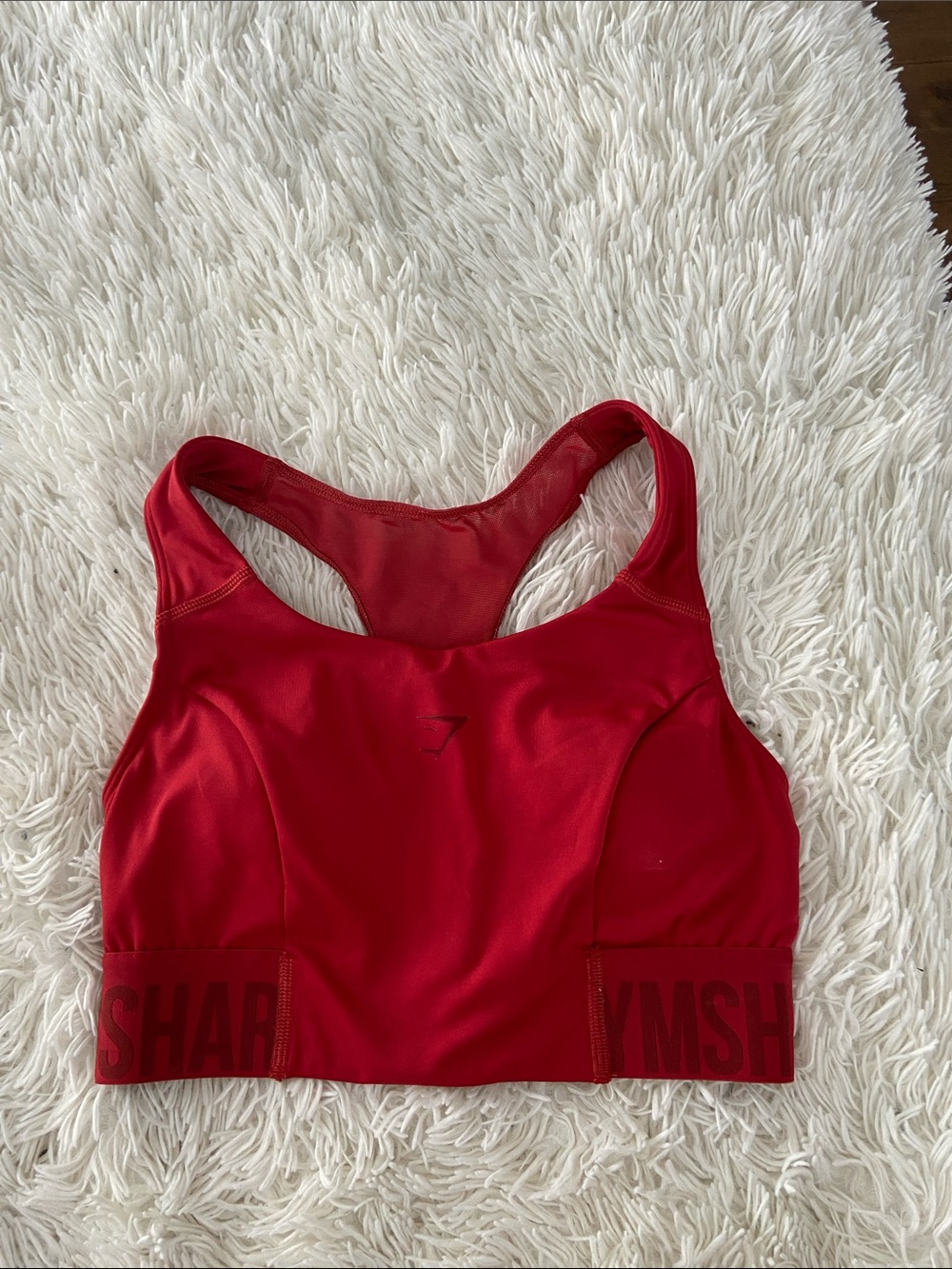 Gymshark Red Racerback Sports Bra